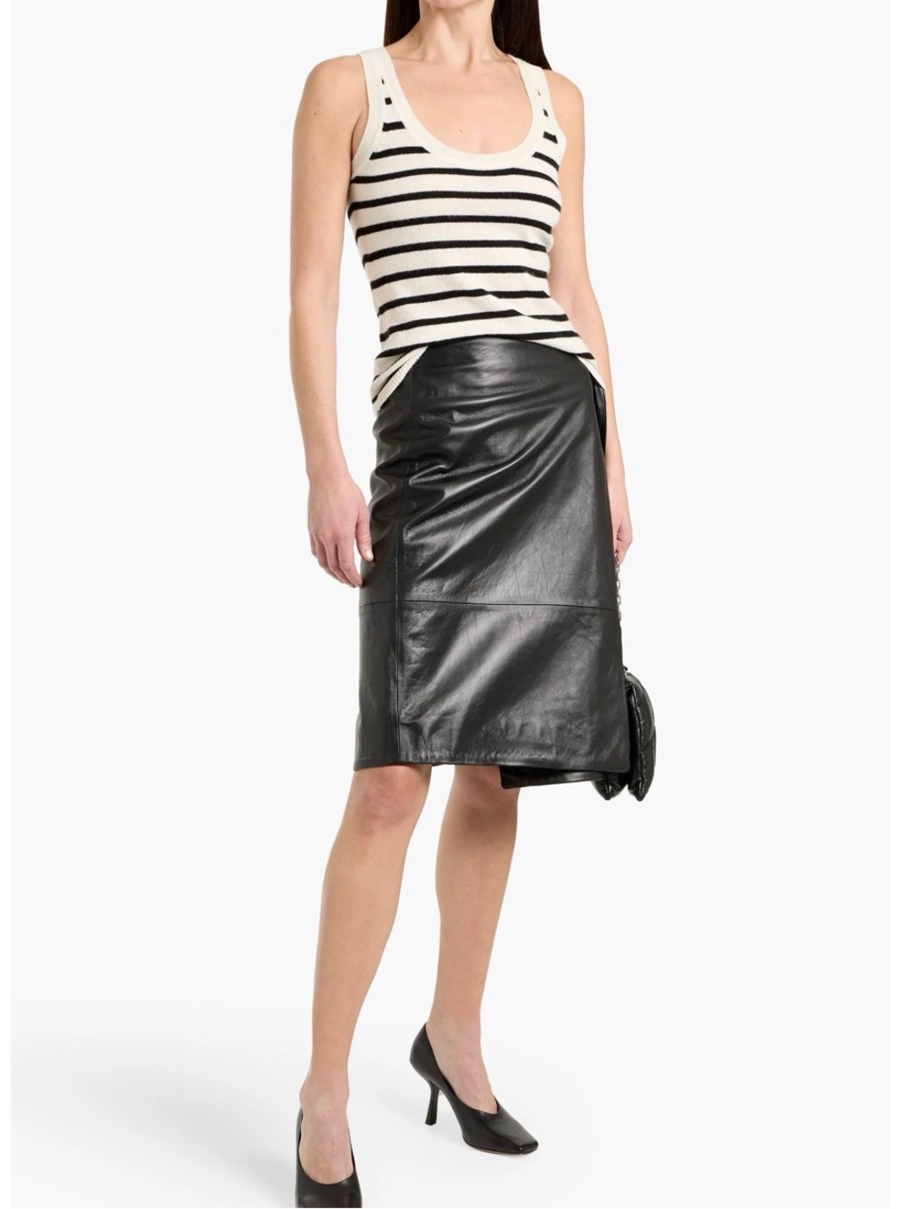 Veronica Beard Birke Striped Cashmere Tank